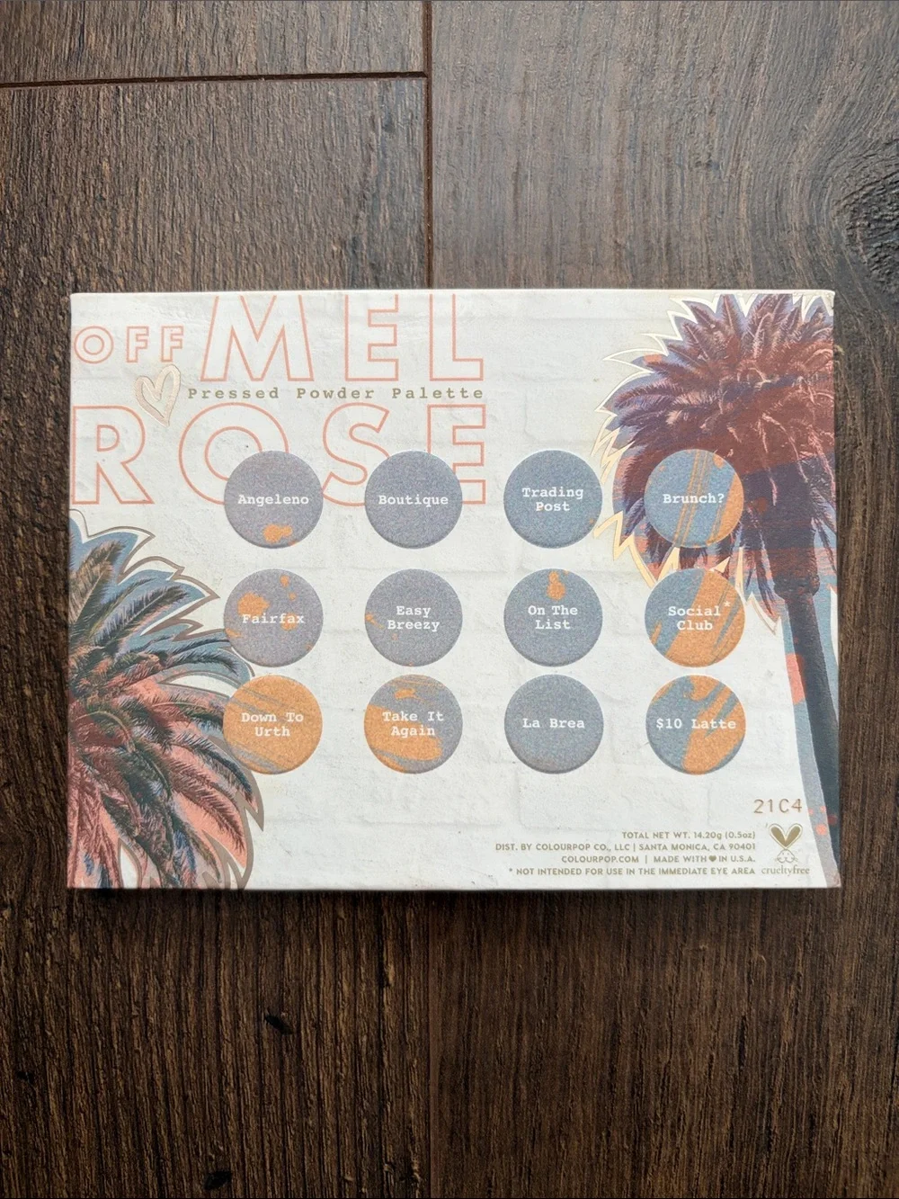 ColourPop Off Melrose Eyeshadow Palette